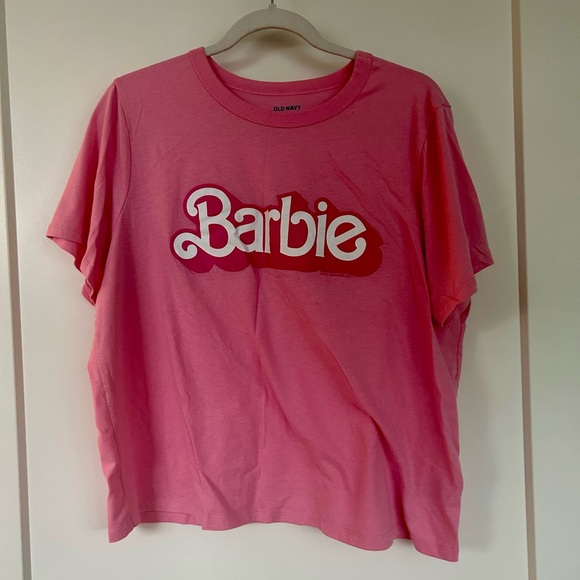 Old Navy Tops - Old Navy Pink Barbie T-Shirt